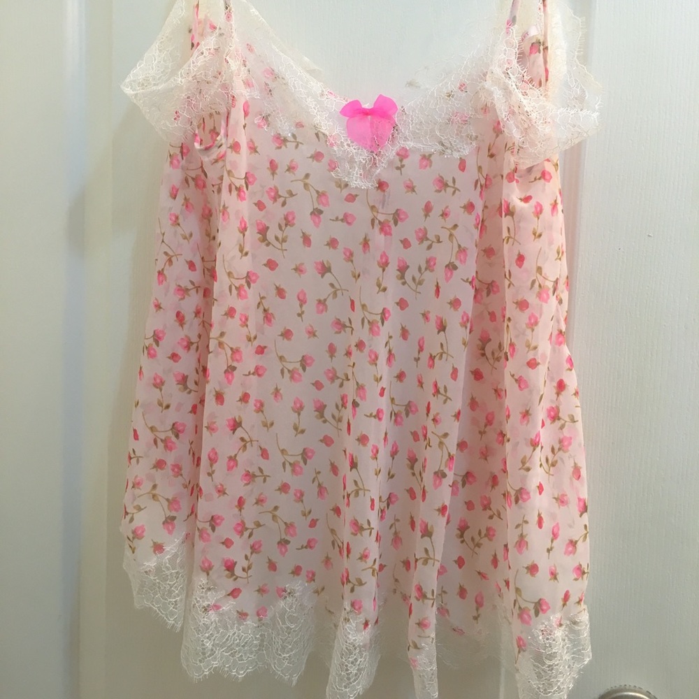 Pink floral Victoria’s Secret babydoll